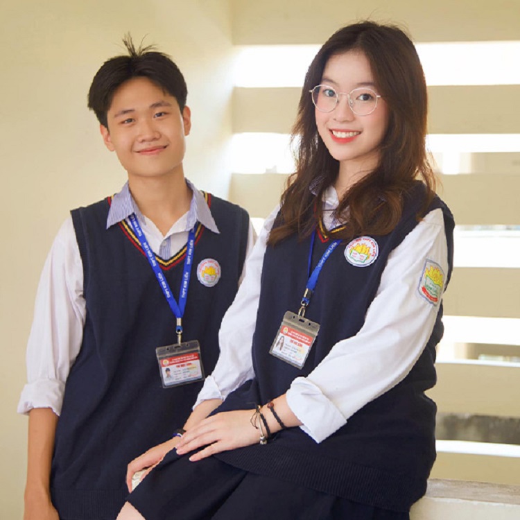 dong phuc ao gile thpt kim lien